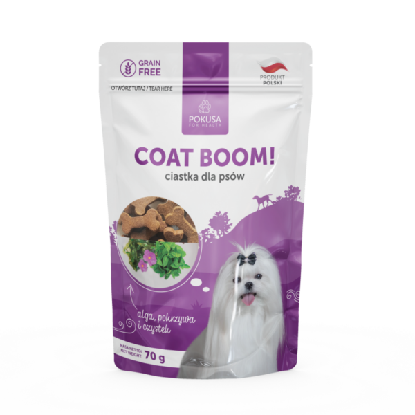 Ciastka dla psa Coat Boom