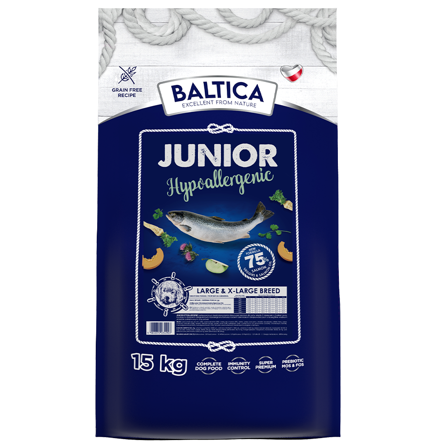 Baltica Junior hipoalergiczna karma z łososiem